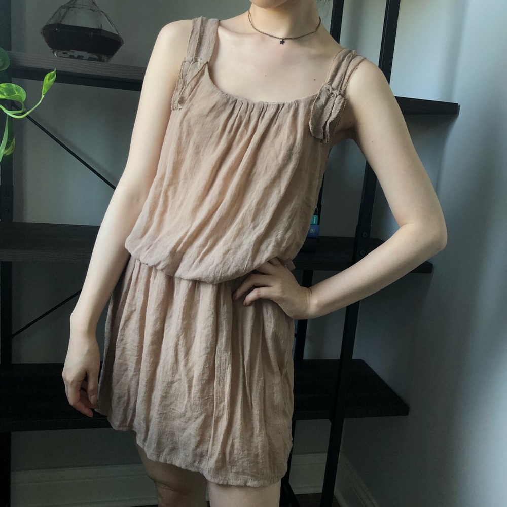 Tan Greek dress